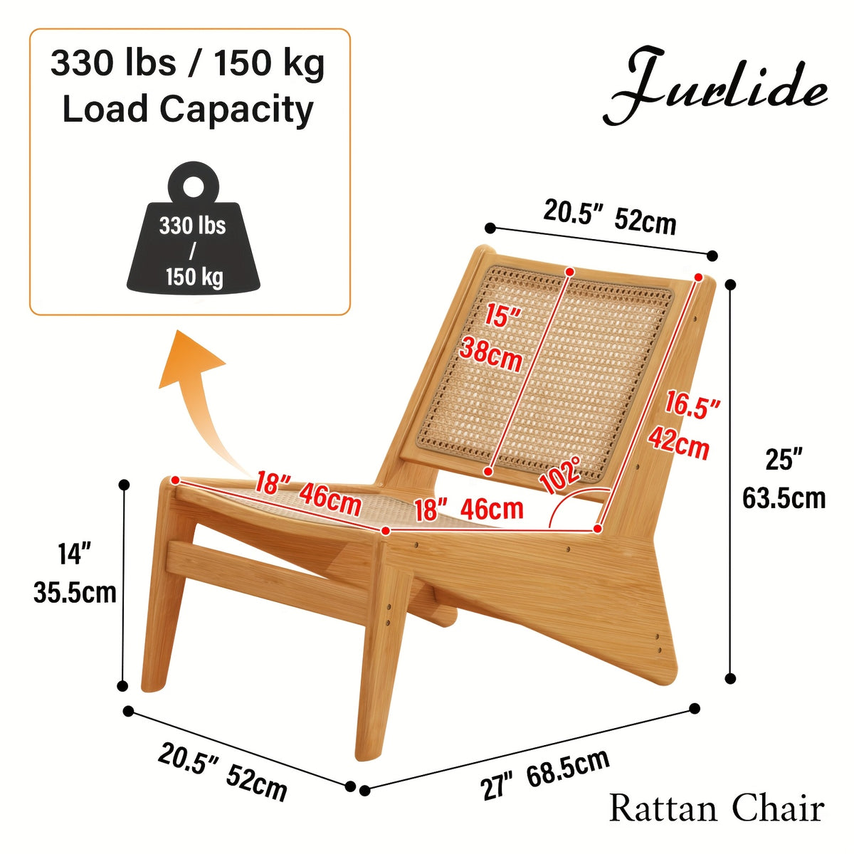 century accent chair rattan lounge chair living room - Temu