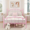 twin full queen size metal platform bed frame heart shaped - Temu