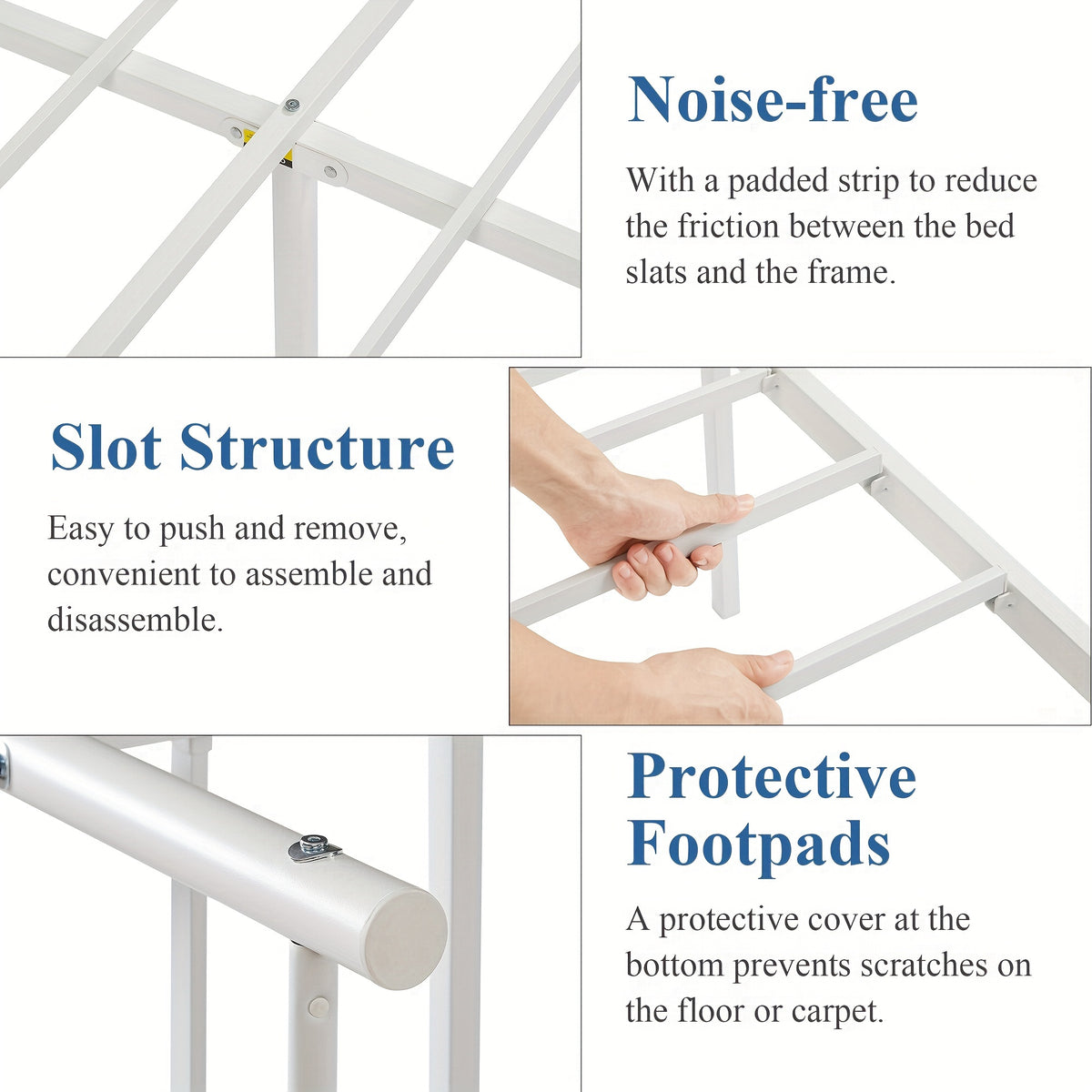 metal platform bed frame queen bed frame   spring - Temu