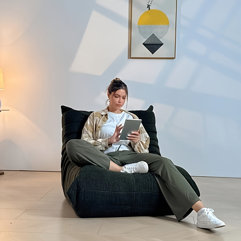 contemporary armless floor lounge chair bean bag chair - Temu