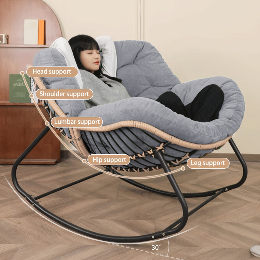 outdoor indoor rocking chair papasan chair outdoor patio - Temu