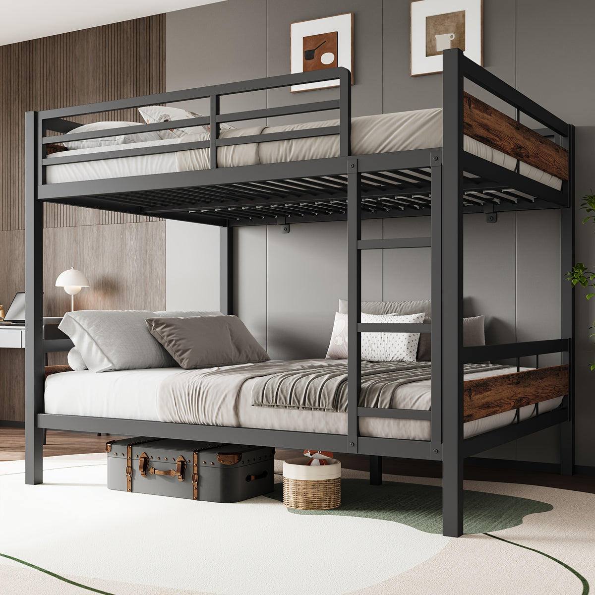 77 5 l heavy duty metal bed frame twin twin full twin bunk - Temu