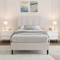 twin full queen size bed frame headboard sturdy wooden - Temu