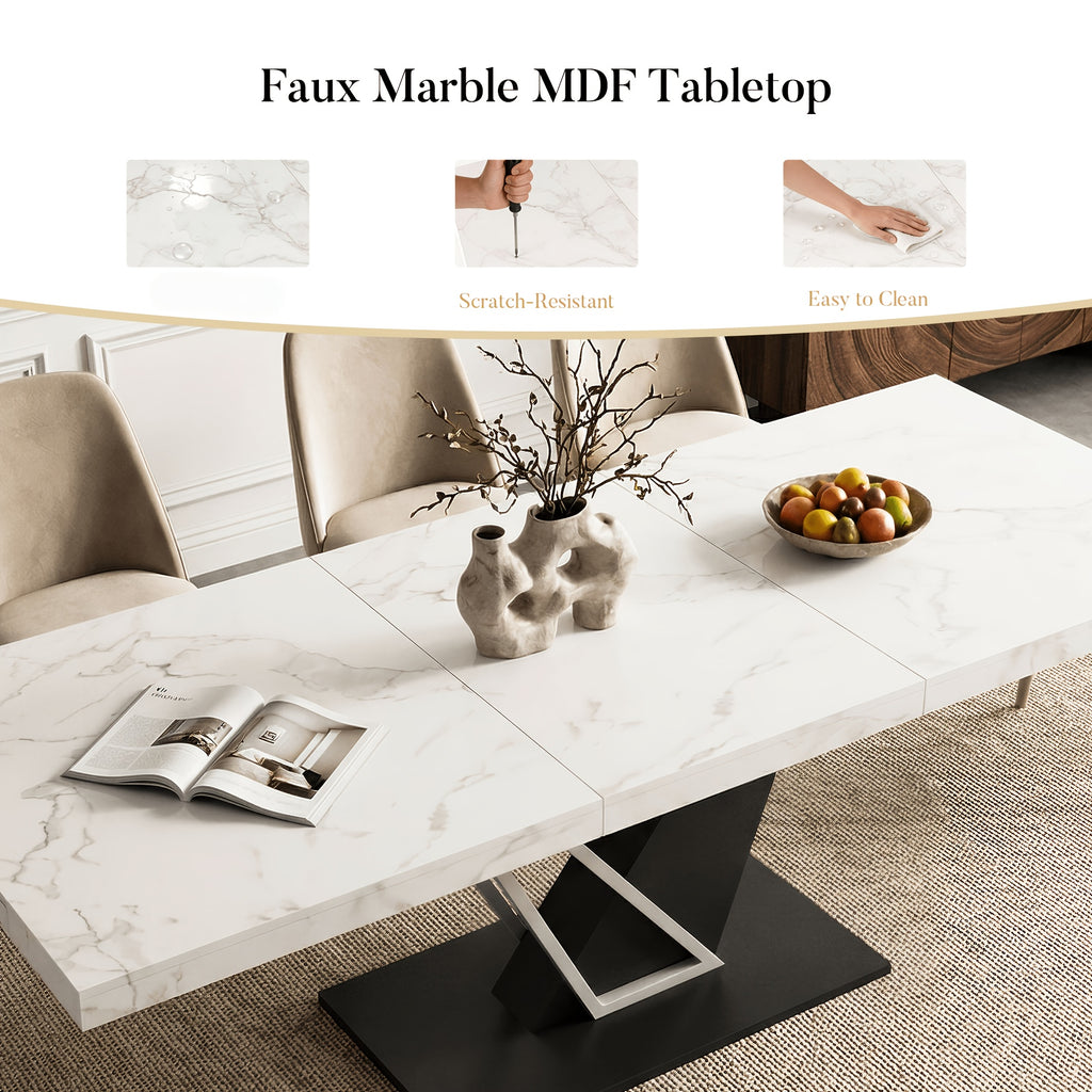 1 5 2m extendable dining table   look mdf top - Temu