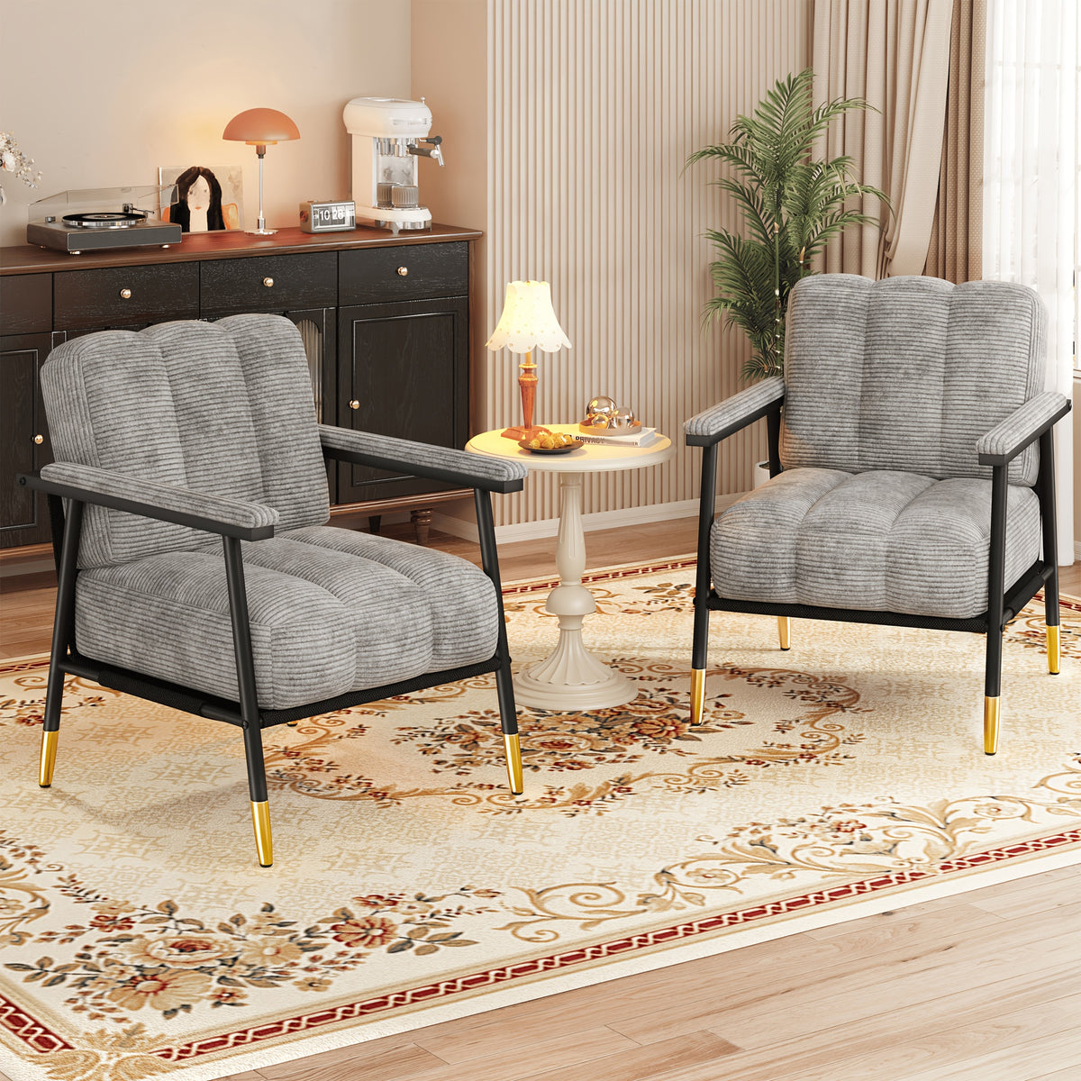 century modern striped recliner chair thick - Temu