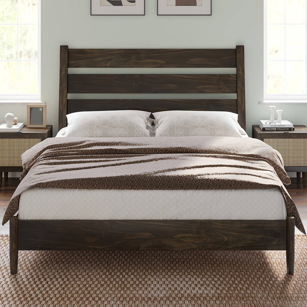 solid wood bed frame   century platform bed reclining - Temu