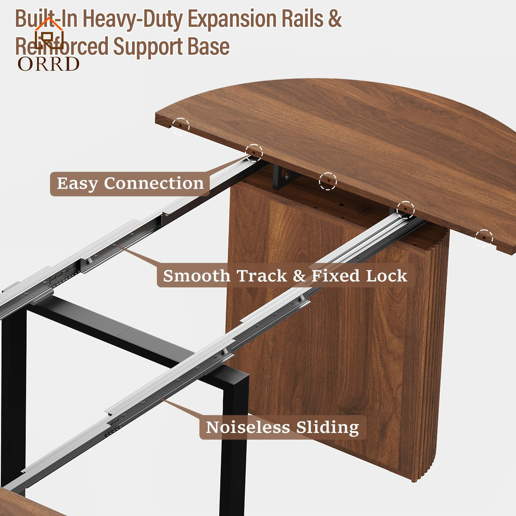 42 105 extendable dining table 4 12 expandable oval - Temu