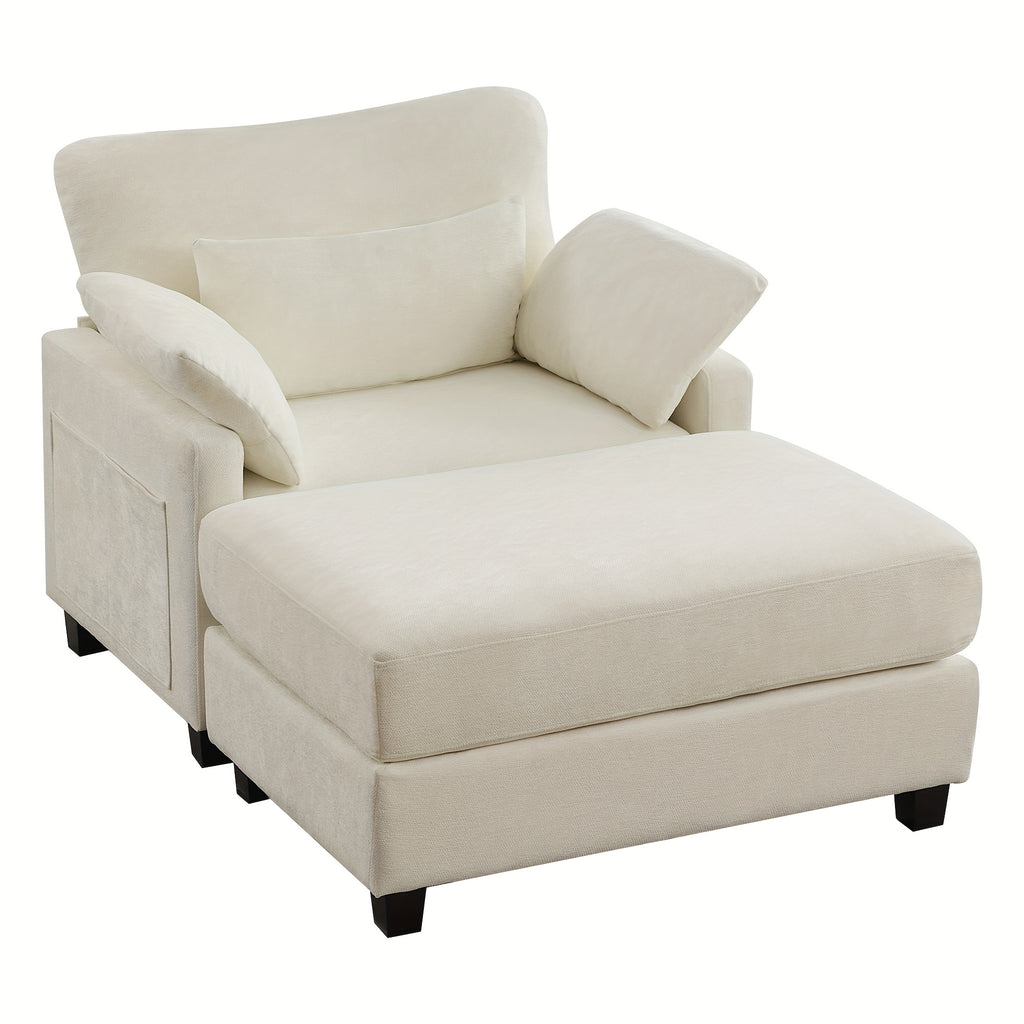 57 5 oversized chaise lounge   indoor white reading - Temu