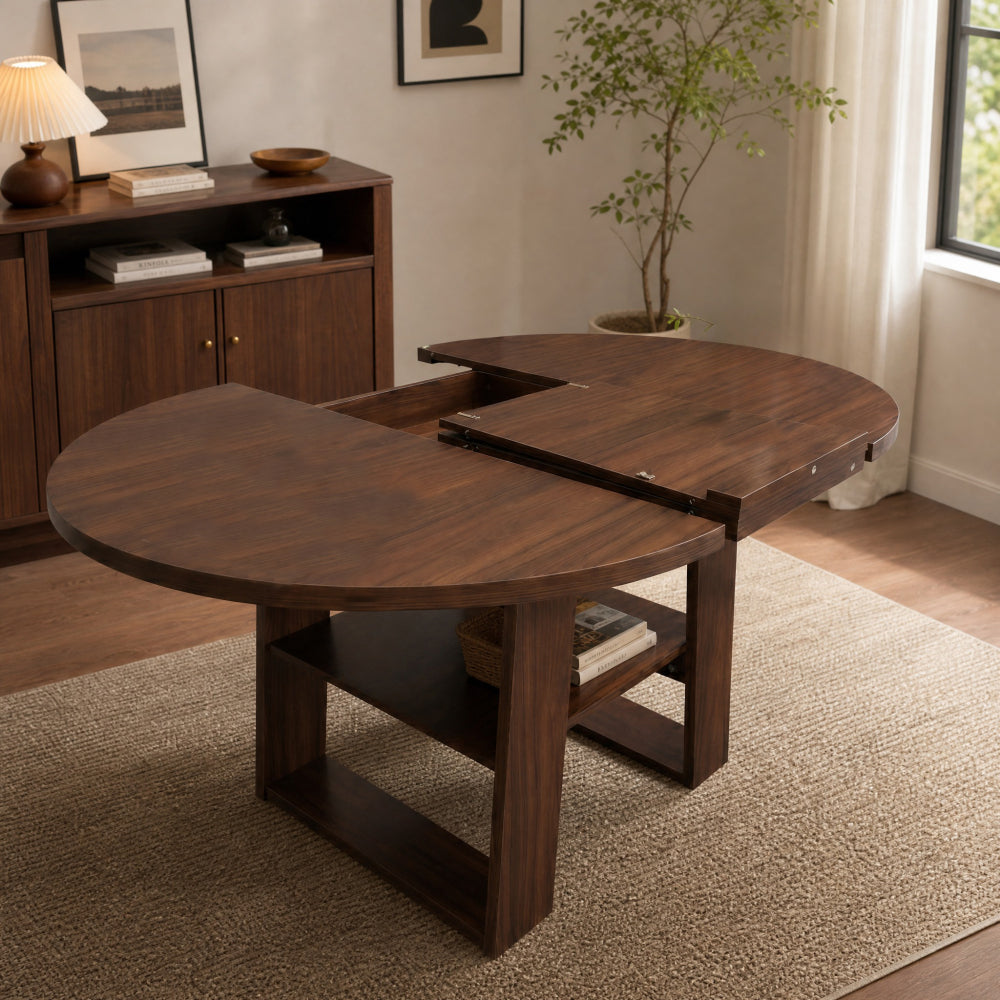 43 3 59 extendable round dining table 4   oval kitchen - Temu