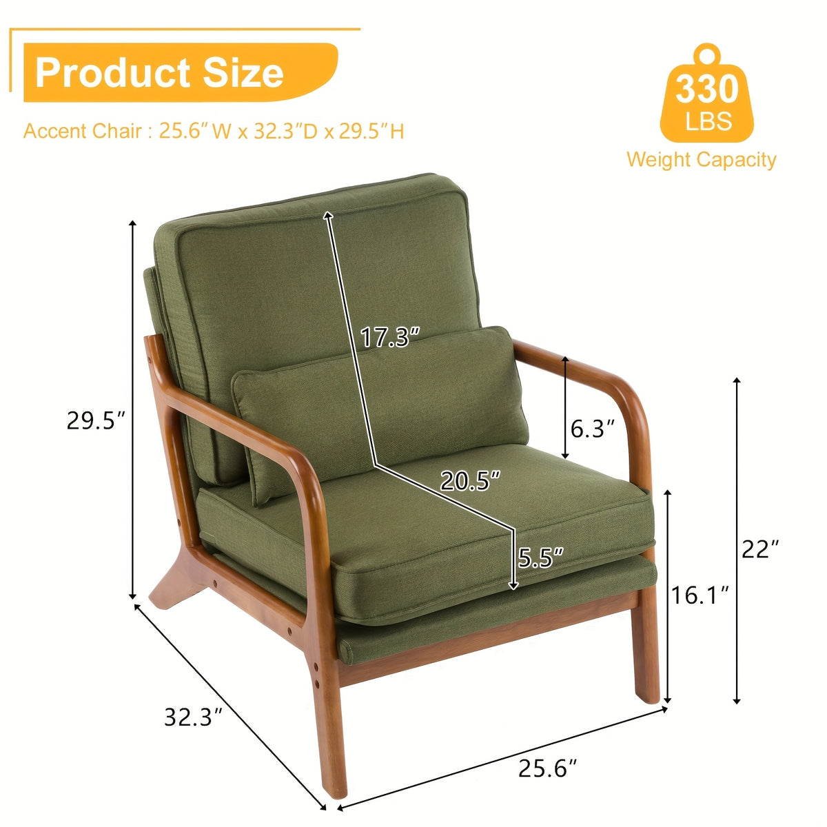 comfy accent chair   century modern lounge armchair - Temu