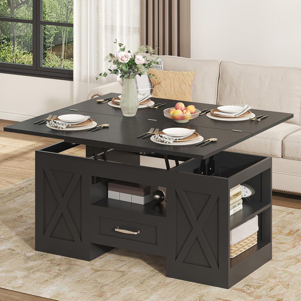 lift top coffee table 39 37inch large wooden farmhouse - Temu