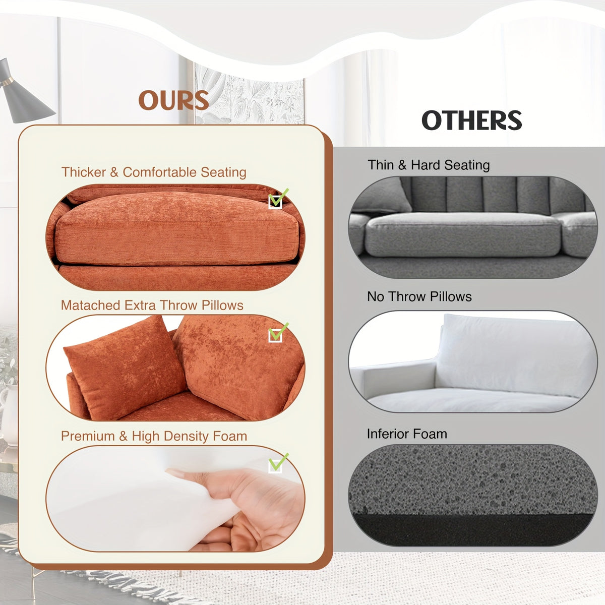 84 inch chenille modular sectional sofa movable - Temu