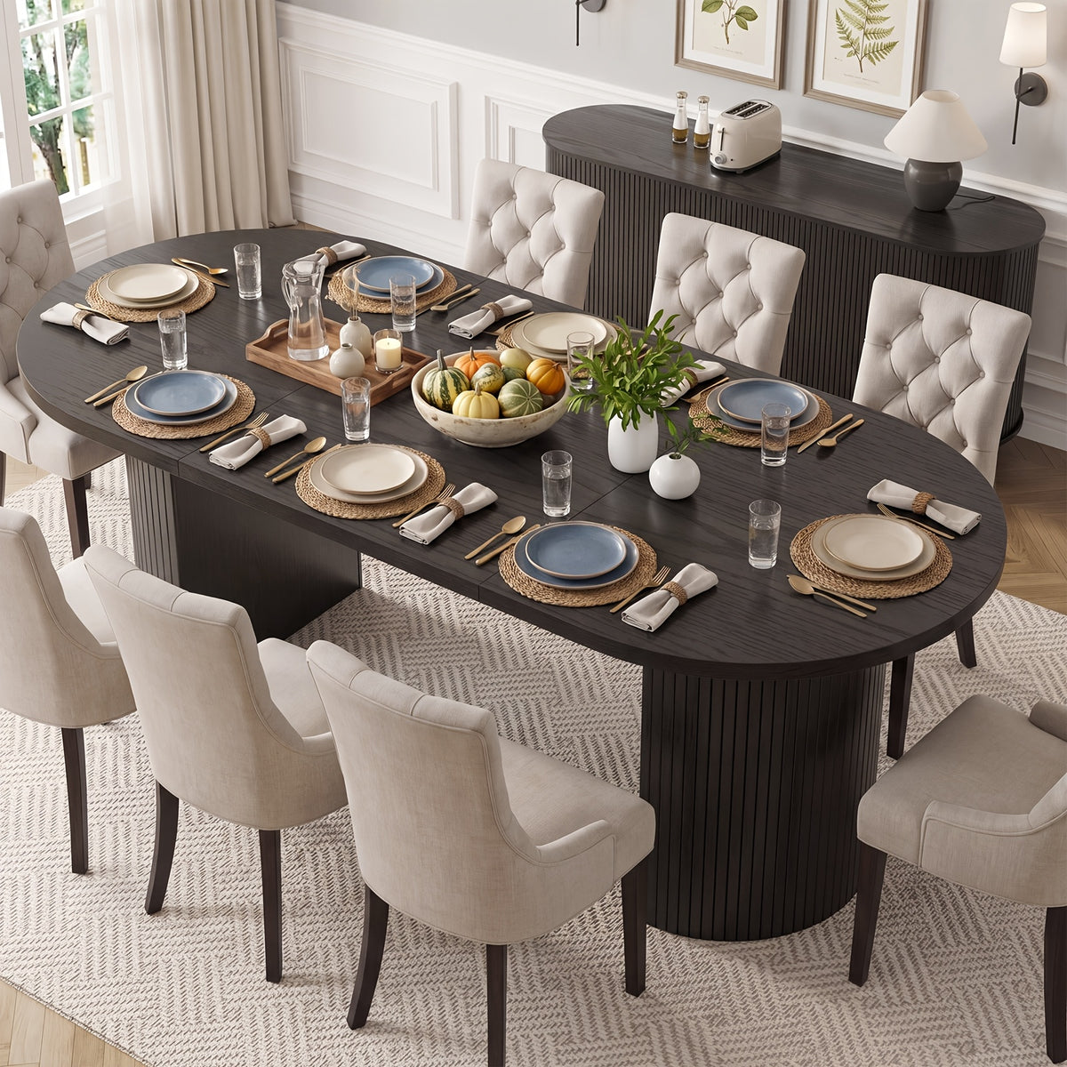 pazcasa 70 8 inch dining table 4 8 oval dining room table - Temu