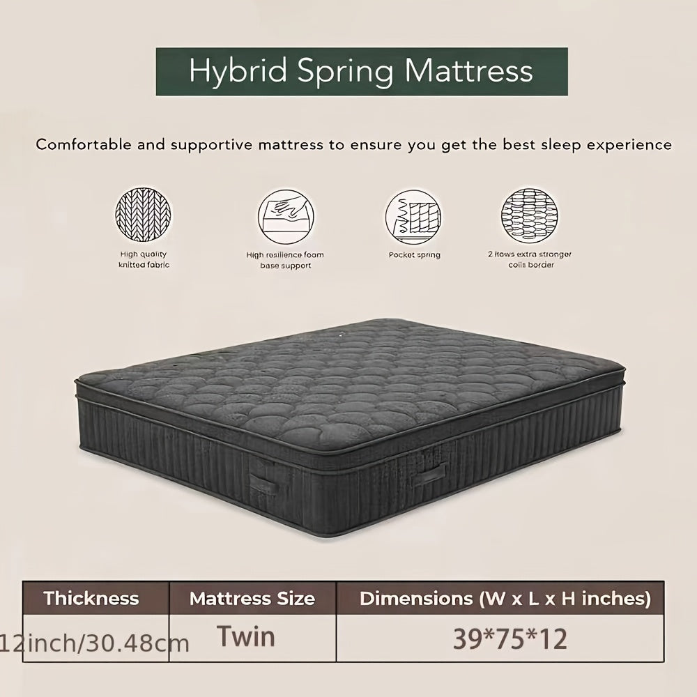 12 inch double twin full queen king size gel   mattress - Temu