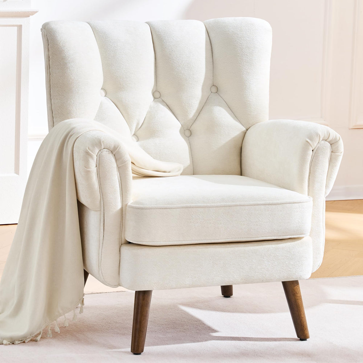 kitchen dining wingback accent chairs living room   - Temu