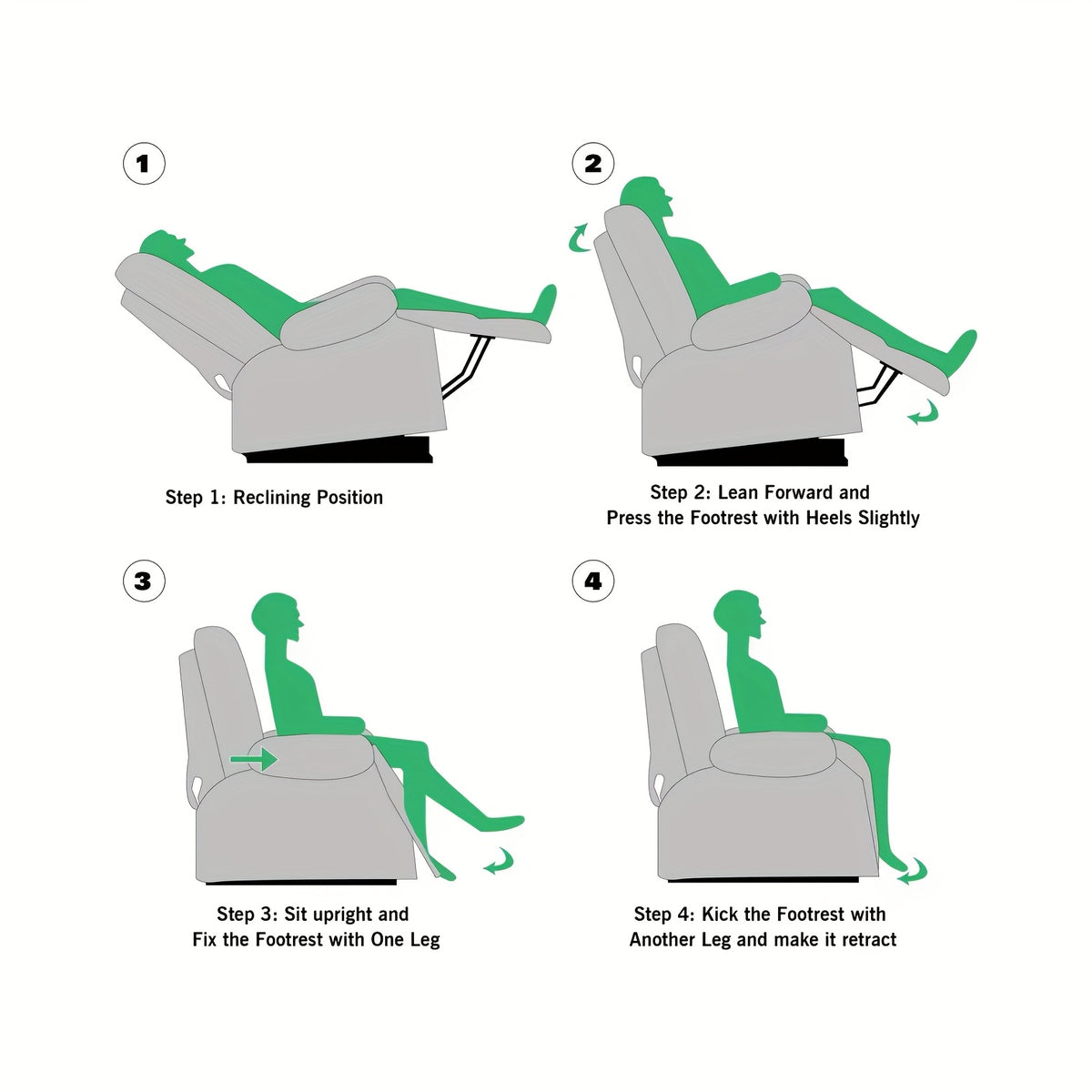 360 degree swivel manual glider rocking recliner   lazy - Temu