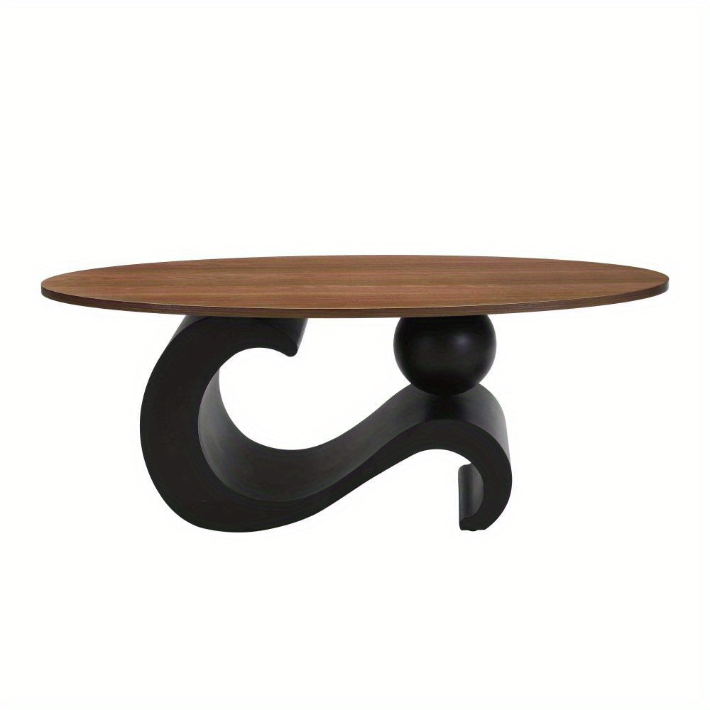 black nesting coffee table oral round coffee table set - Temu