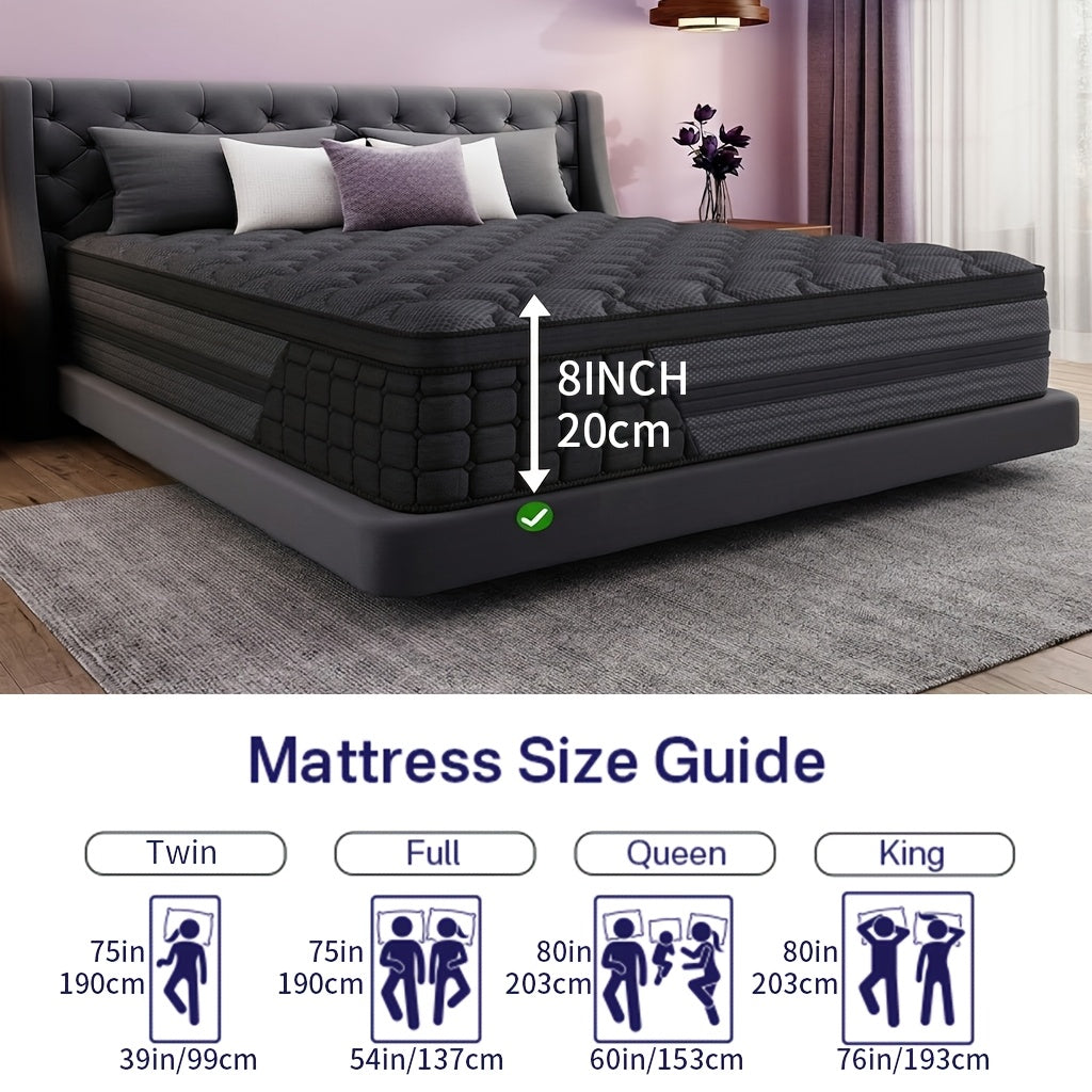 luxurious gel memory foam mattress hypoallergenic medium - Temu