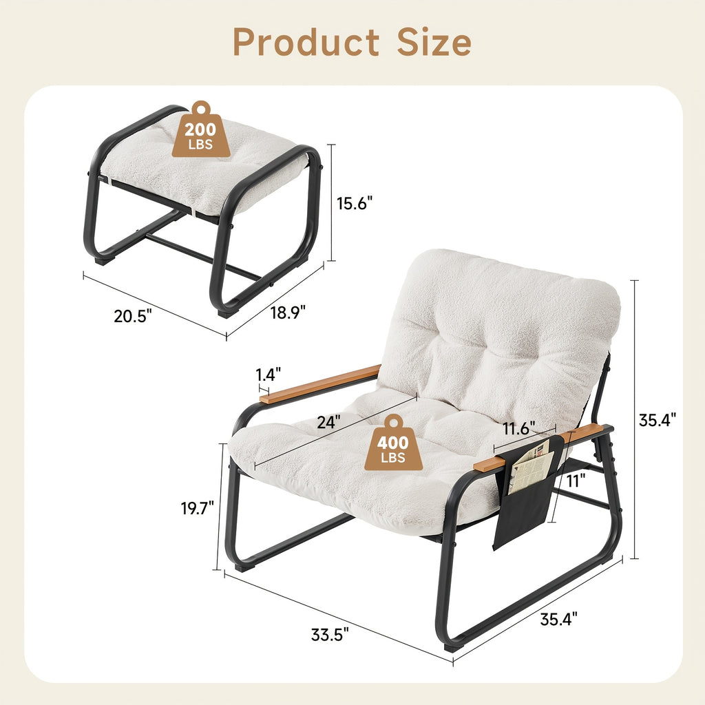 outdoor terrace footstool rocking chair oversized papasan - Temu