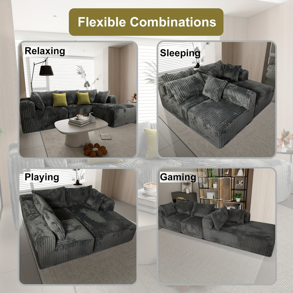 102 modular sectional sofa couch cloud couch l shape chaise - Temu