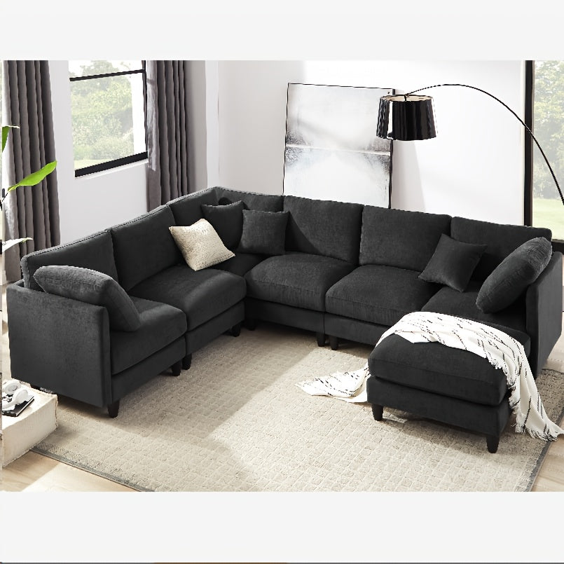 7 seater upholstered sectional sofa   combinable in - Temu