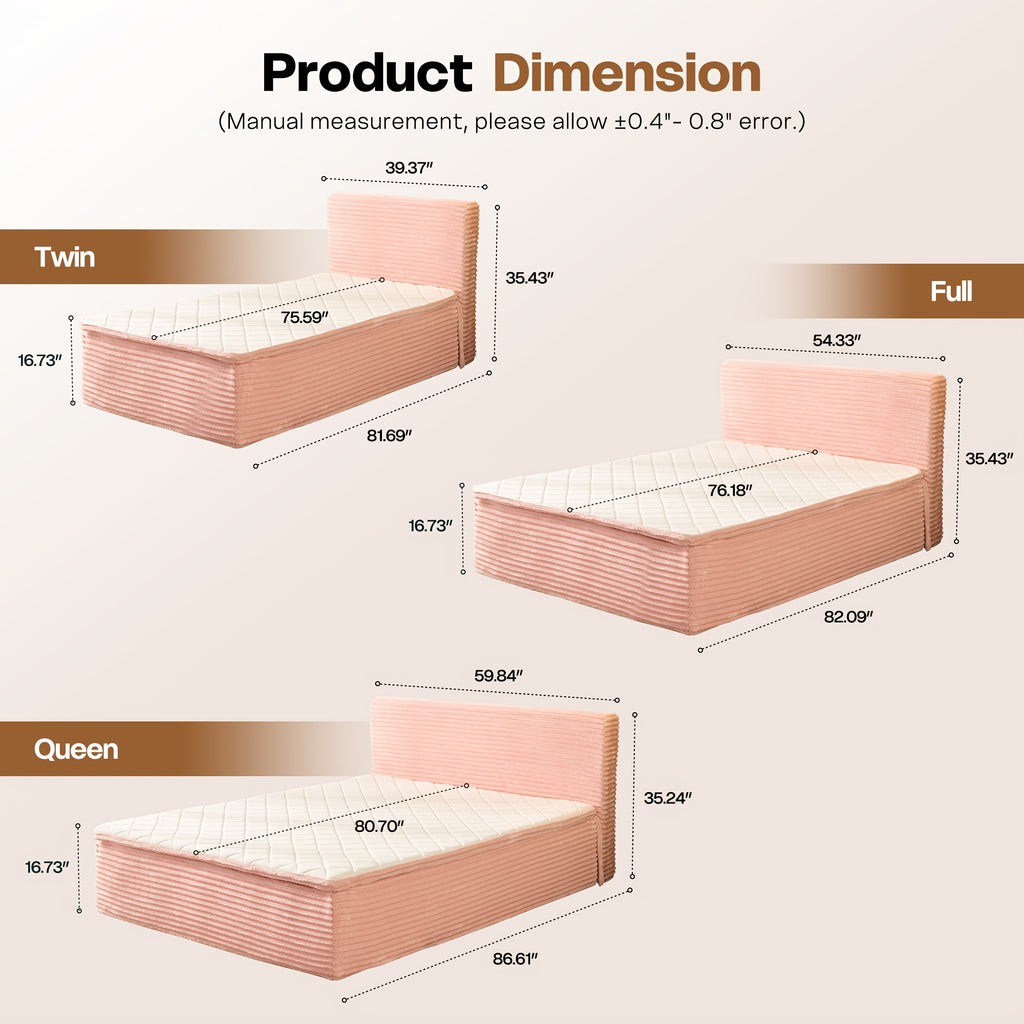 oversized compression sofa bed foam mattress removable - Temu