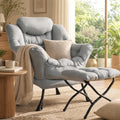accent lounge reading arm chair footstool - Temu