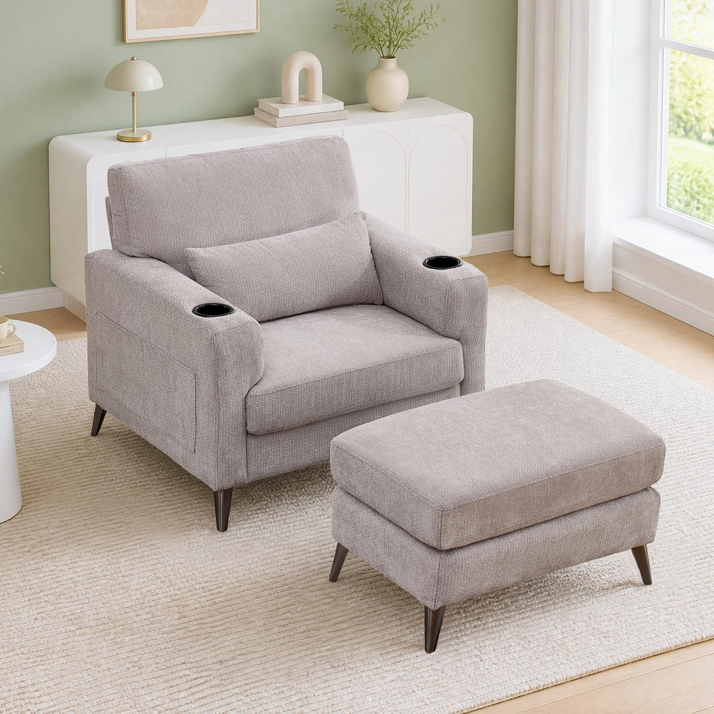 single sofa chair matching   ultra comfy chaise lounge - Temu