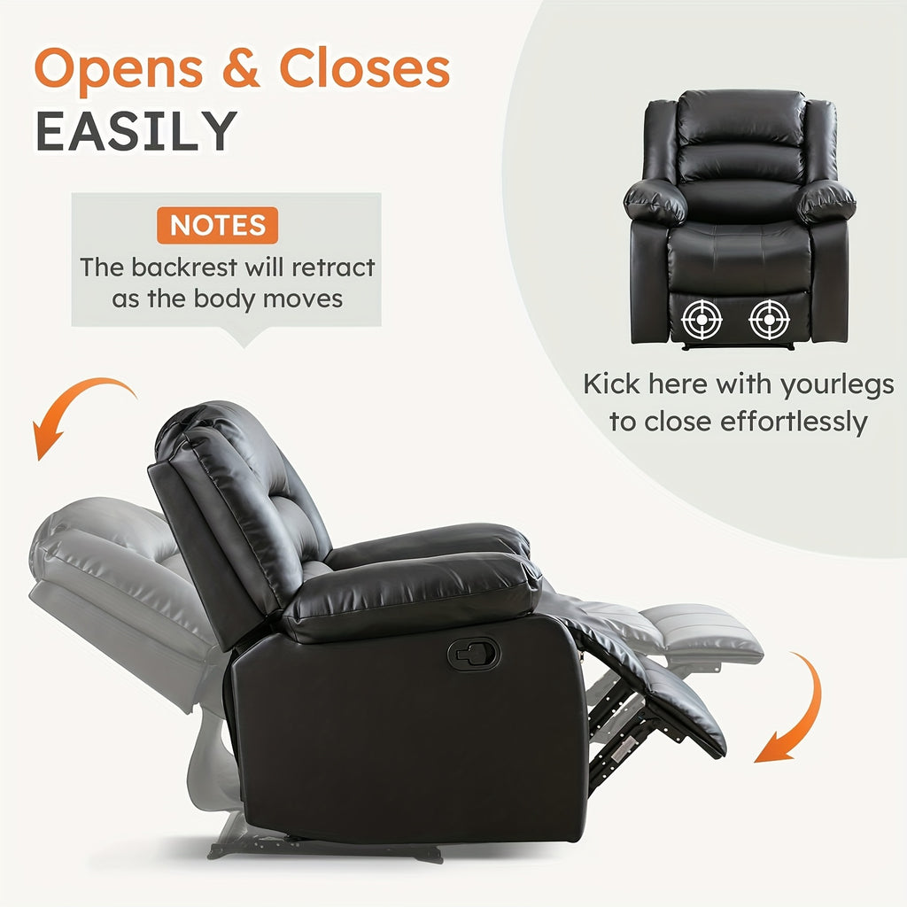 black recliner chair   arm back breathable   - Temu