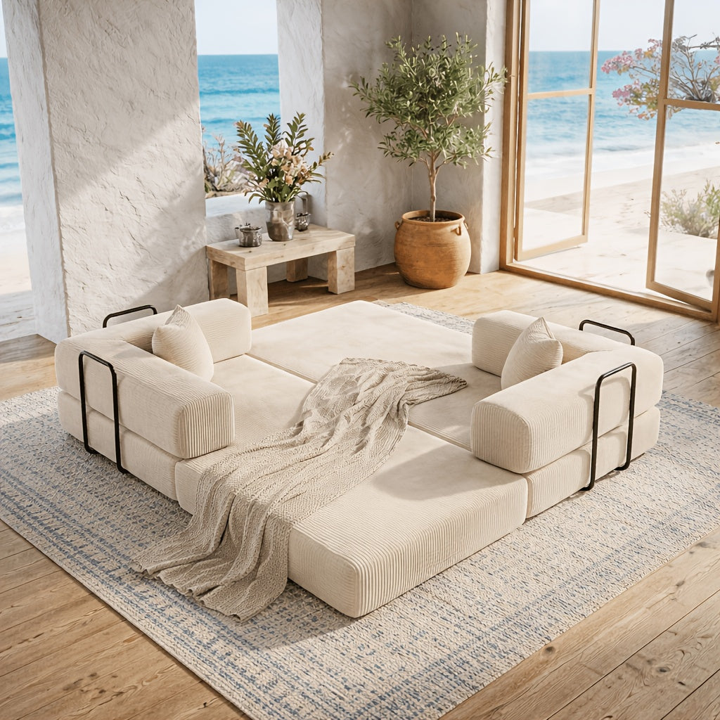 new arrival 4 seater modular modern cloud folding sofa bed - Temu