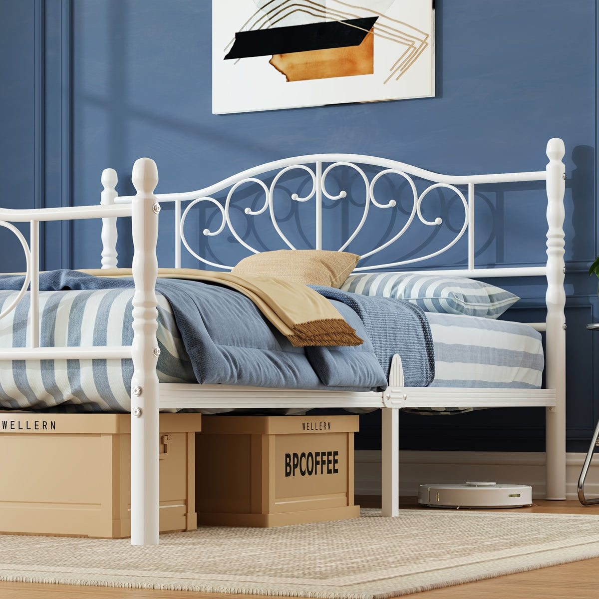 12 inch platform bed frame victorian style headboard - Temu