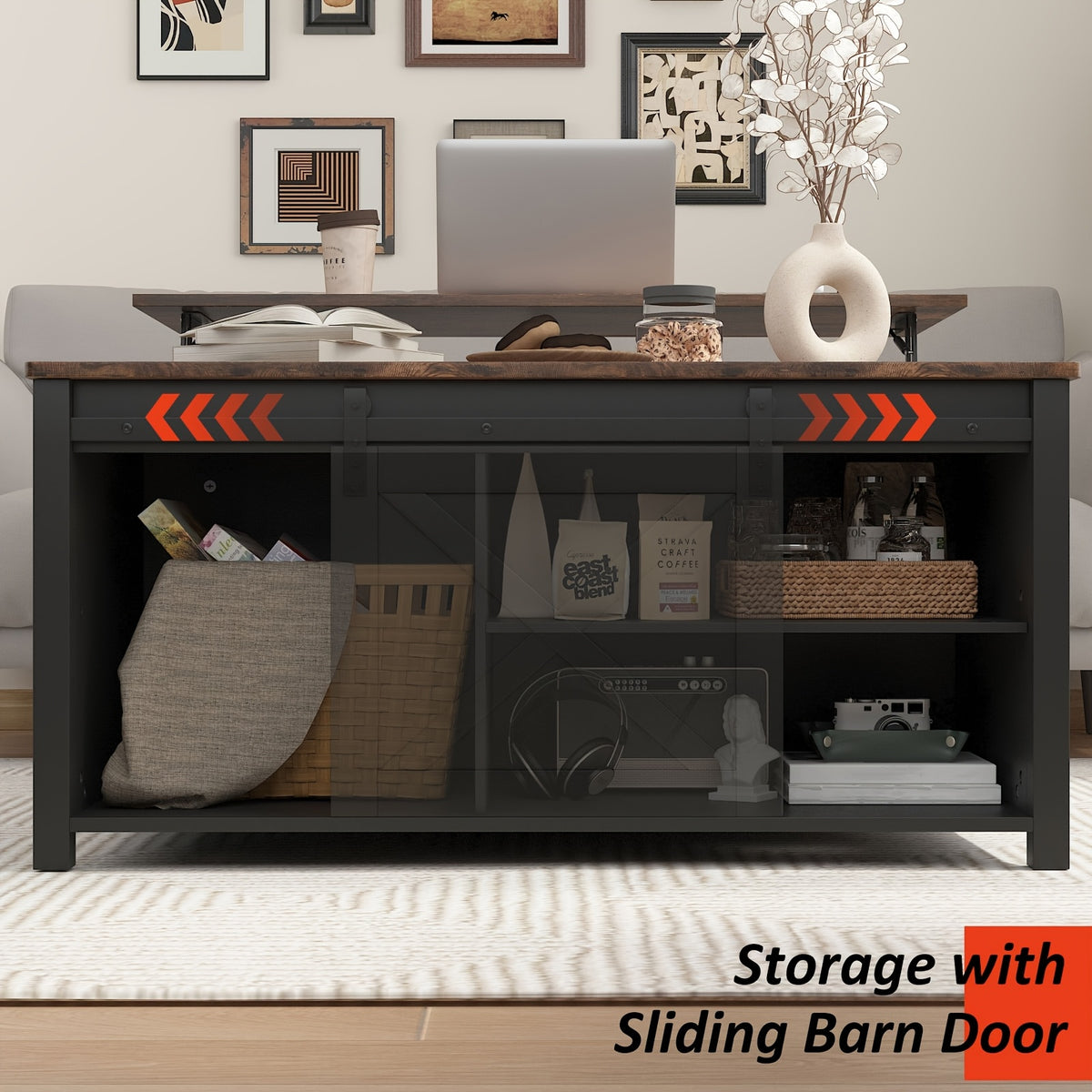 lift top coffee table storage square wood coffee tables - Temu