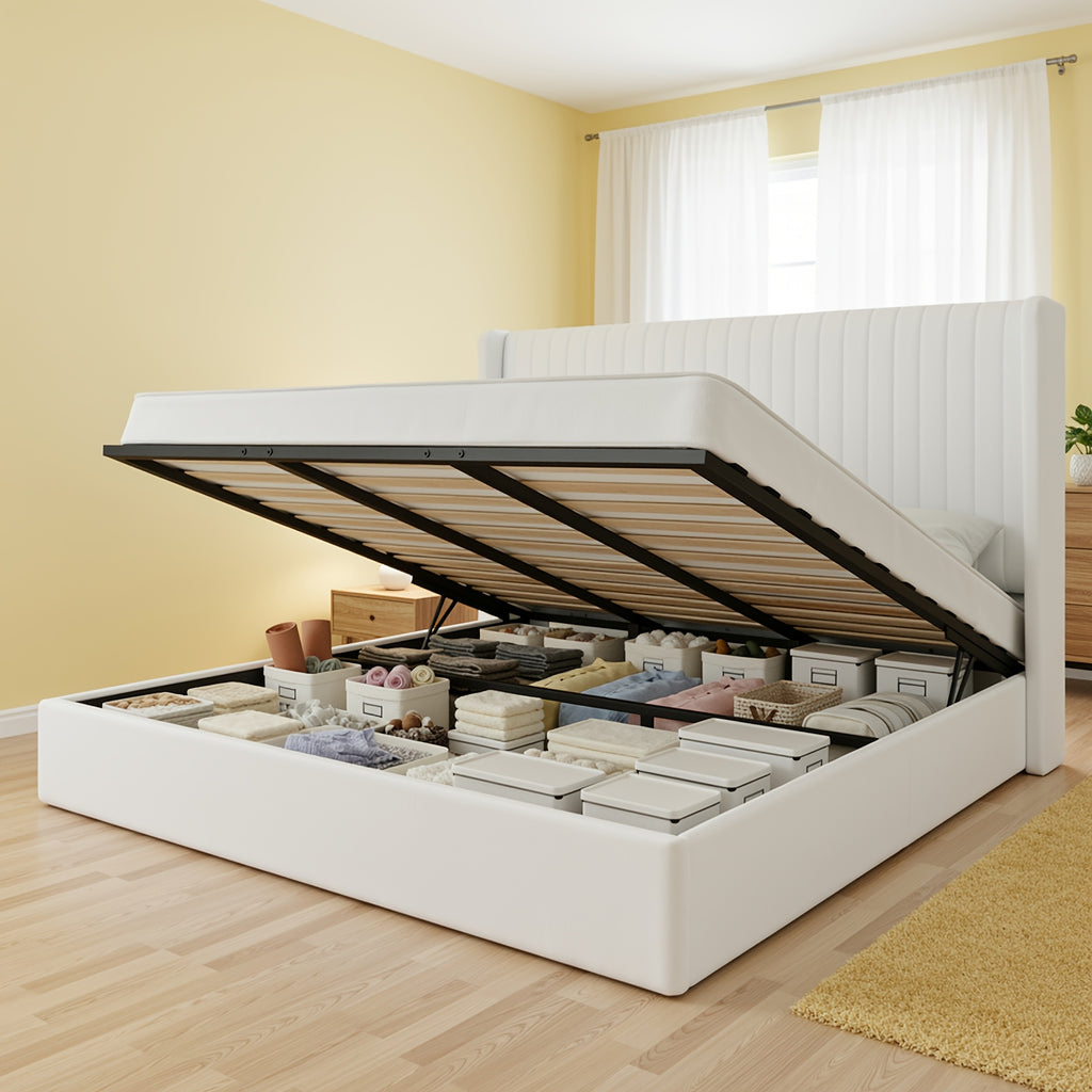 modern lift storage bed frame hydraulic lift bed - Temu