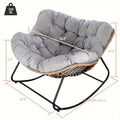 outdoor indoor rocking chair papasan chair outdoor patio - Temu