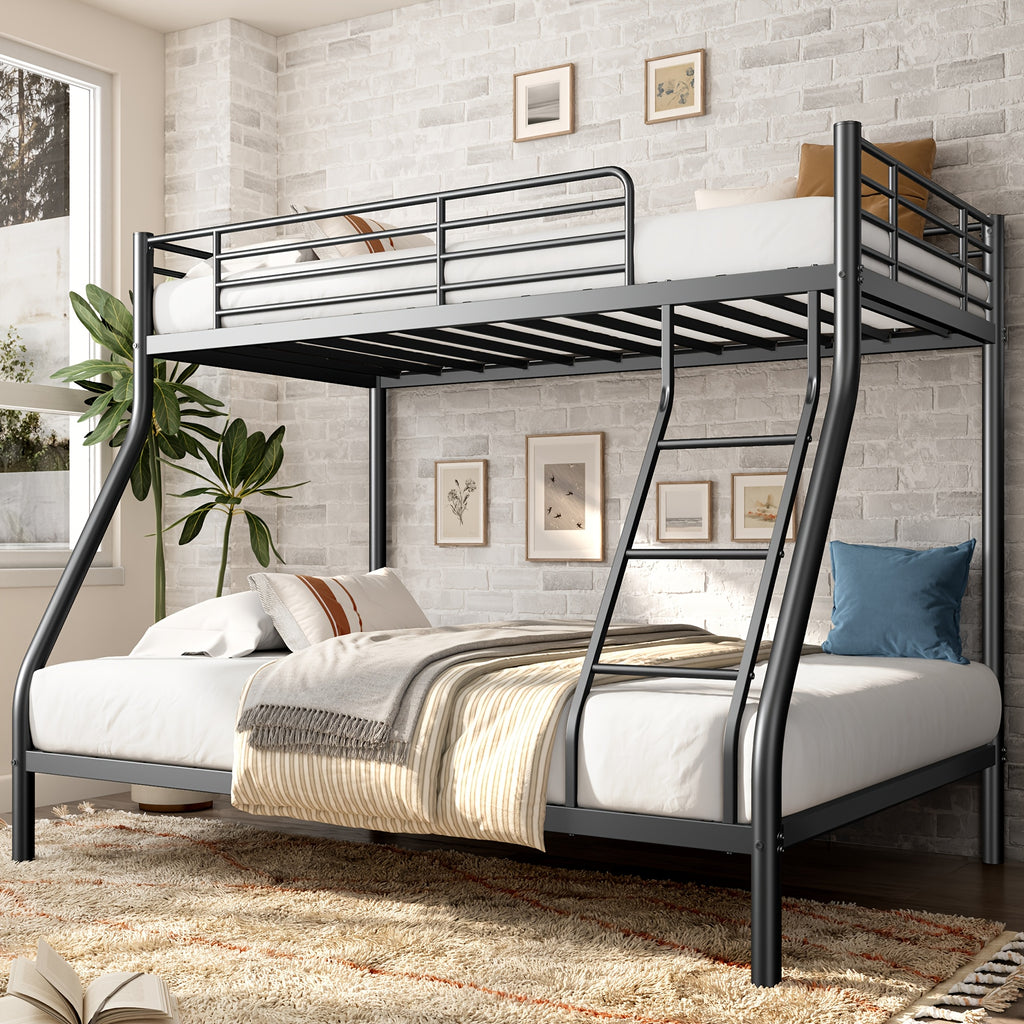 bunk beds twin twin full size heavy duty metal bunk bed - Temu