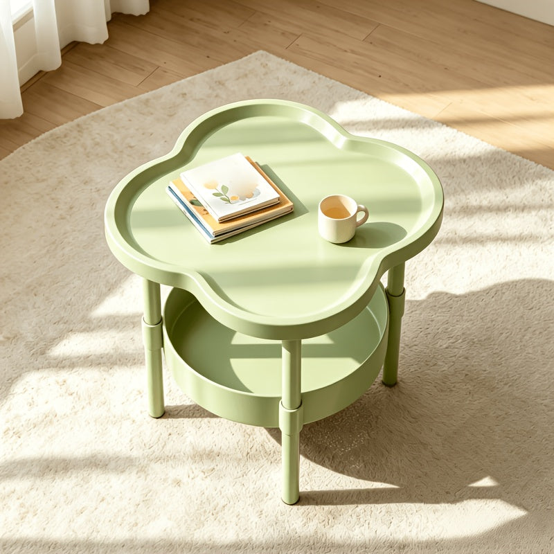 modern minimalist small coffee table 2 tier storage shelf - Temu