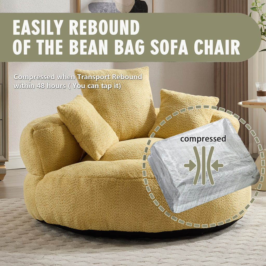 lazy sofa chenille durable   lounger high back bean - Temu