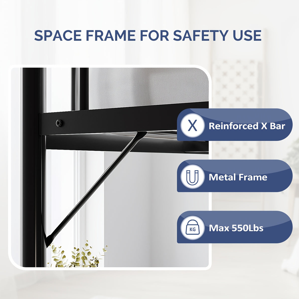 queen loft bed frame flat rungs   spring required heavy - Temu
