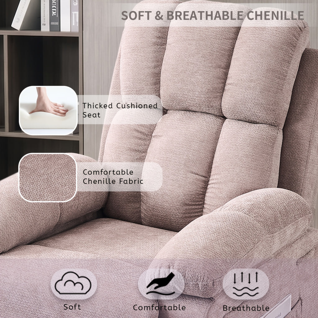 rocking recliner chair modern 360 swivel glider recliner - Temu