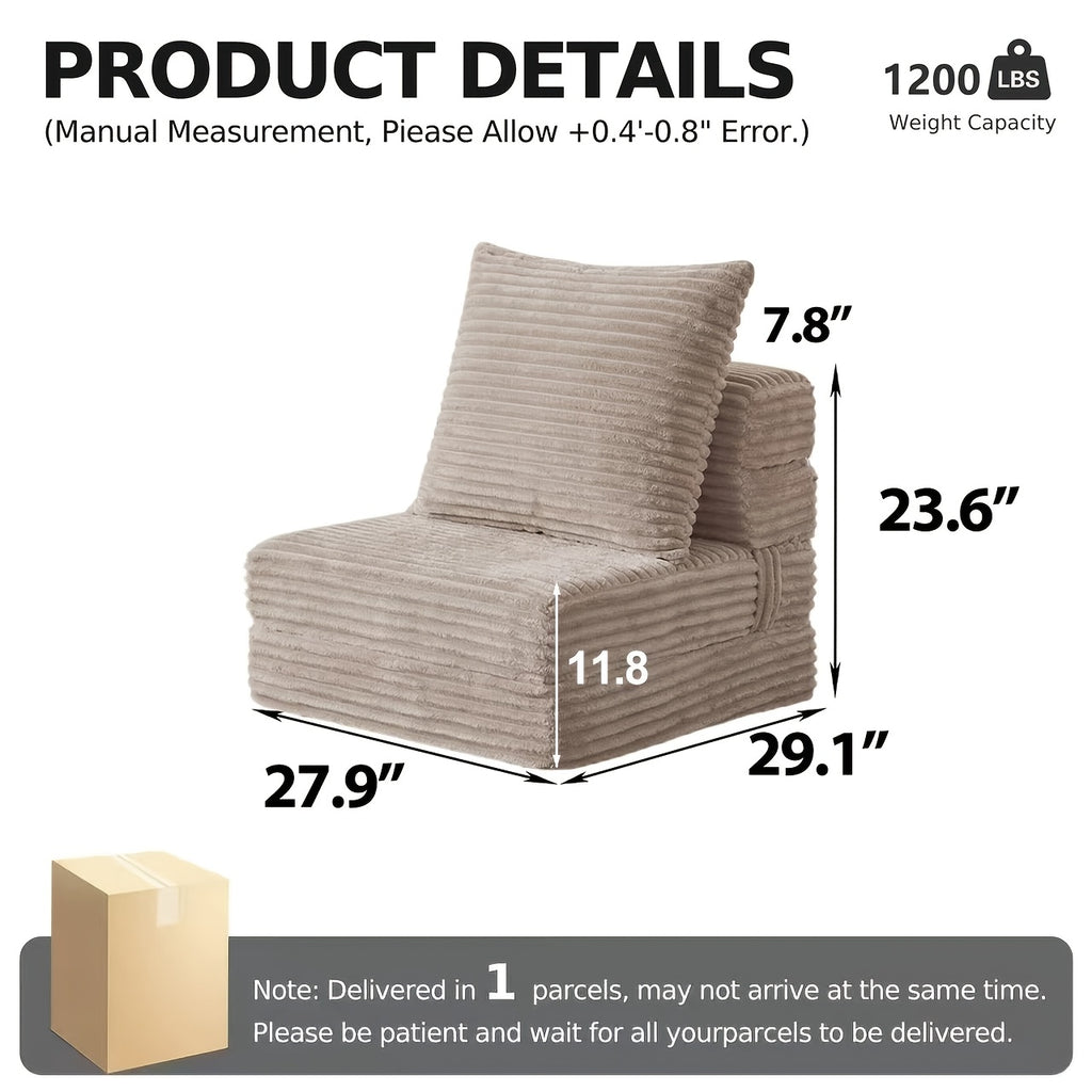 boneless sofa bed convertible   armrest pillow - Temu