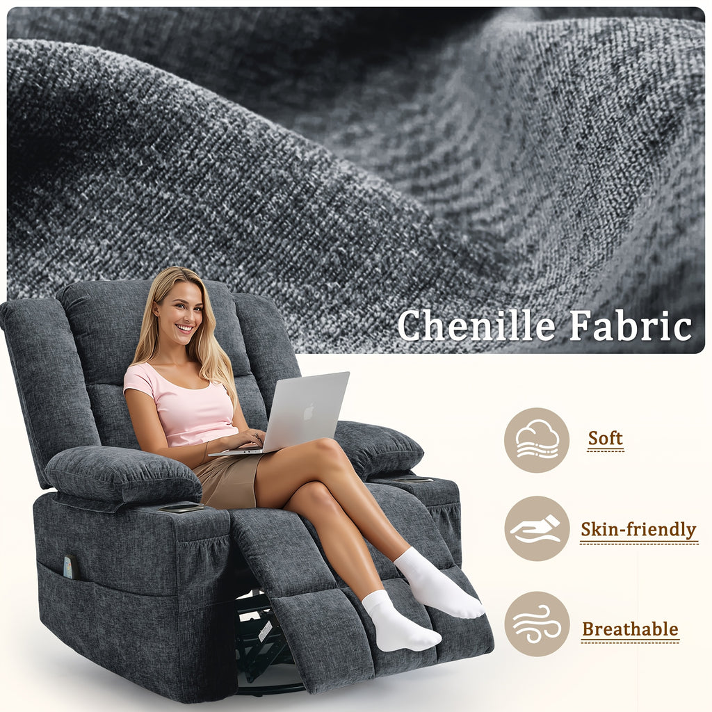 360 swivel rocking chair   heating functions - Temu