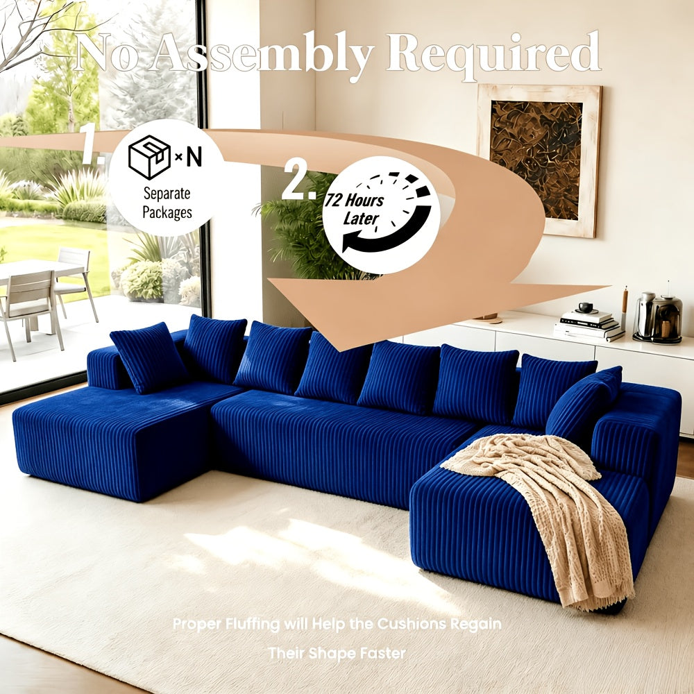 oversized u shaped modular sectional sofa chaise plush - Temu