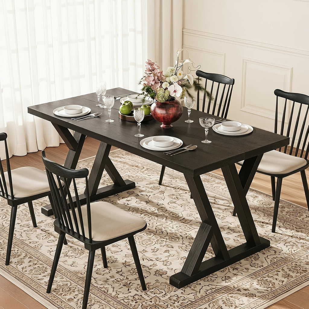 black 62 99 inch multi functional rectangular table x shaped - Temu