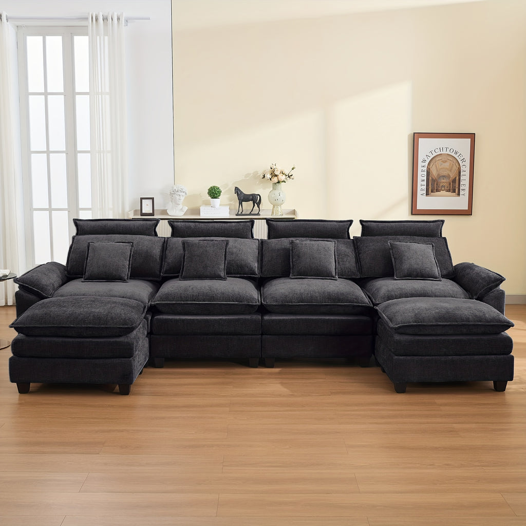134 cloud modern 4 seater couch detachable headrest modular - Temu