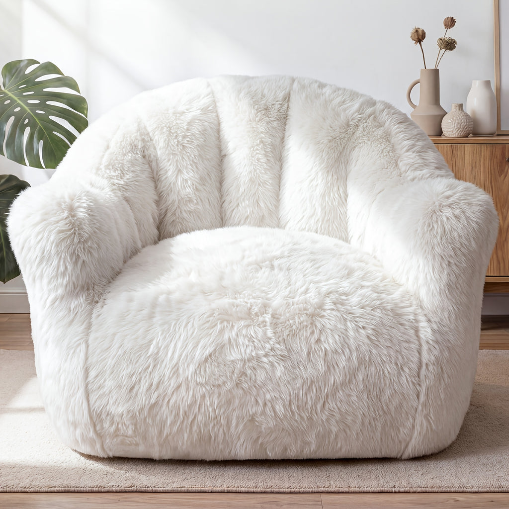 fluffy   bag chair armrests   - Temu