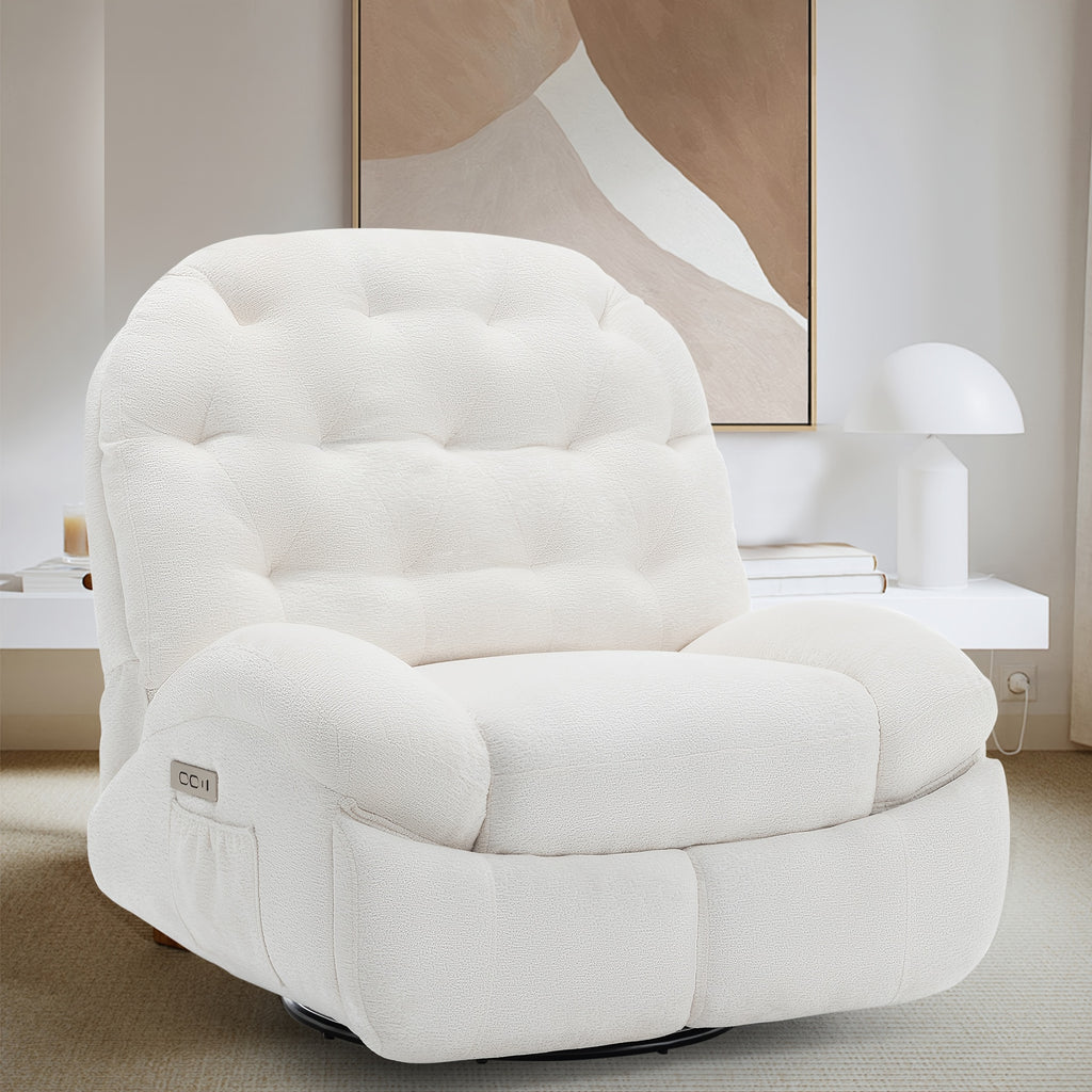 personal care armchair large 360 swivel rocking chair   - Temu