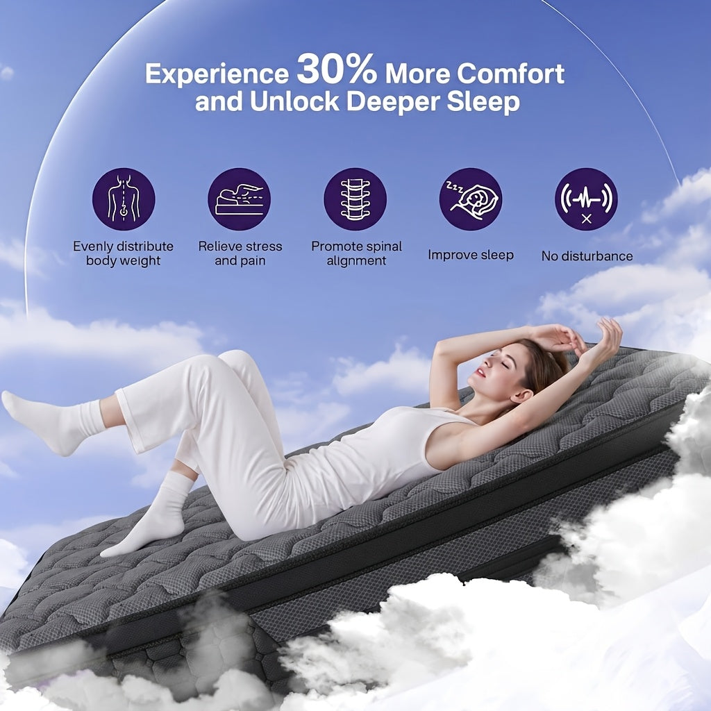 luxurious gel memory foam mattress hypoallergenic medium - Temu