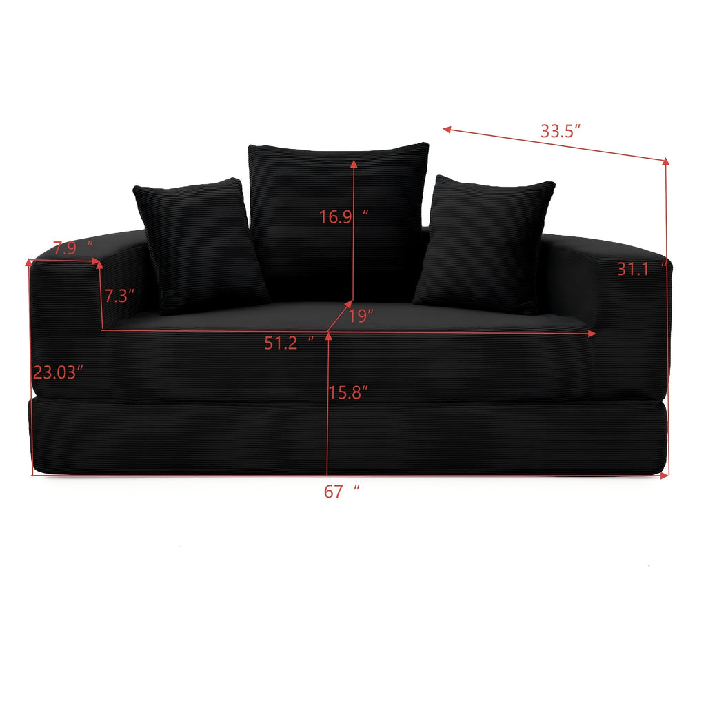 convertible sofa couch bed multi functional circular bed - Temu