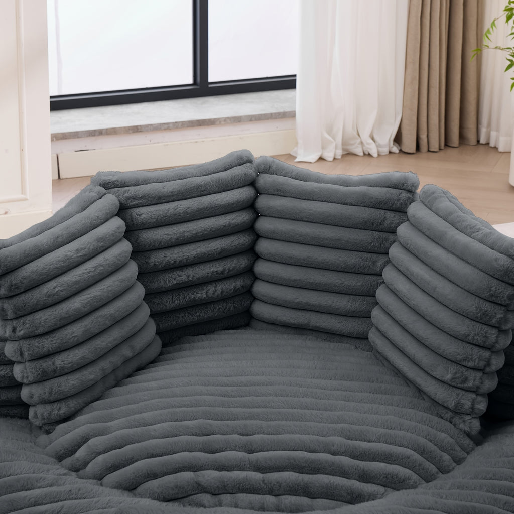55 oversized high back bean bag chair plush floor lounger - Temu