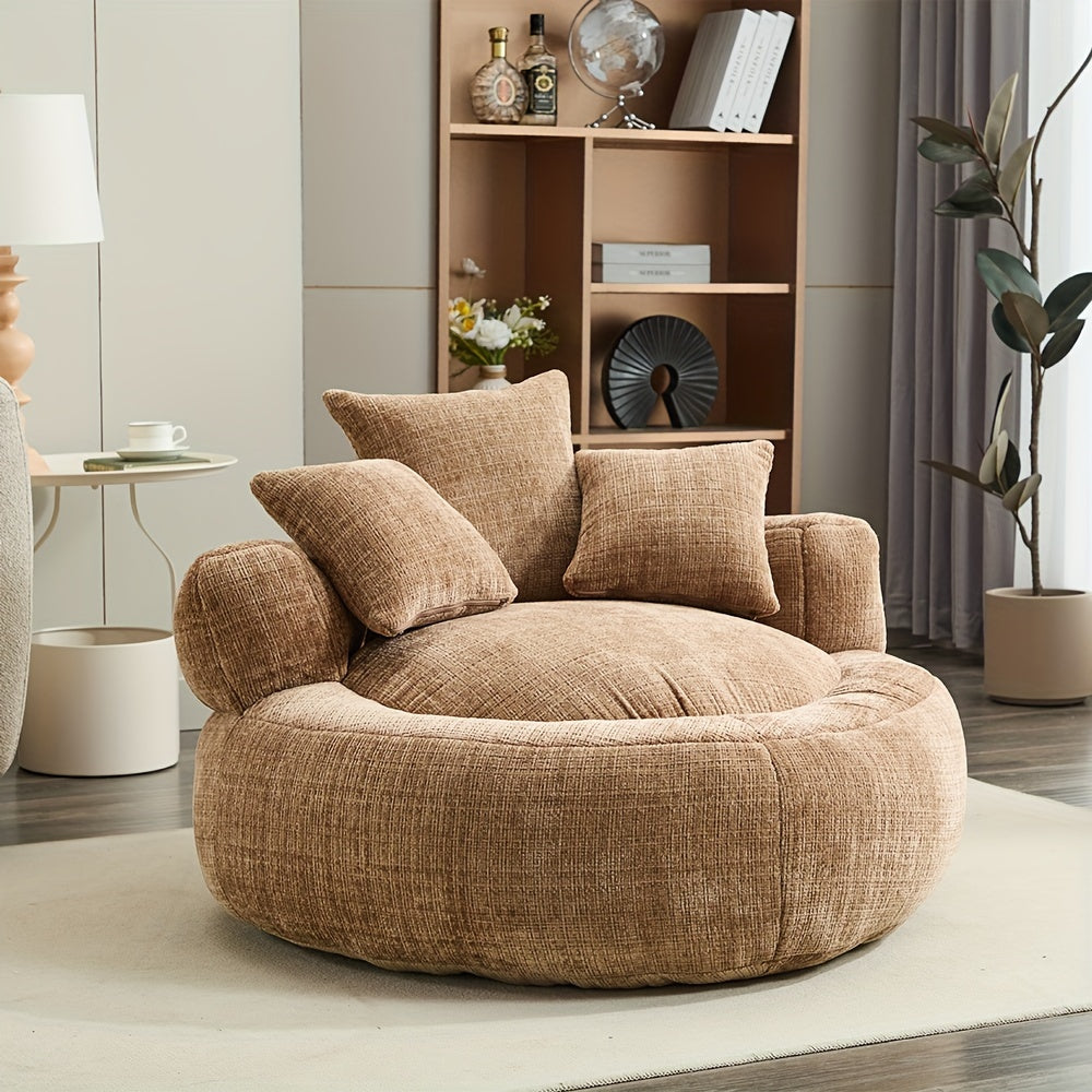 oversized 41 high back bean bag chair plush floor lounger - Temu